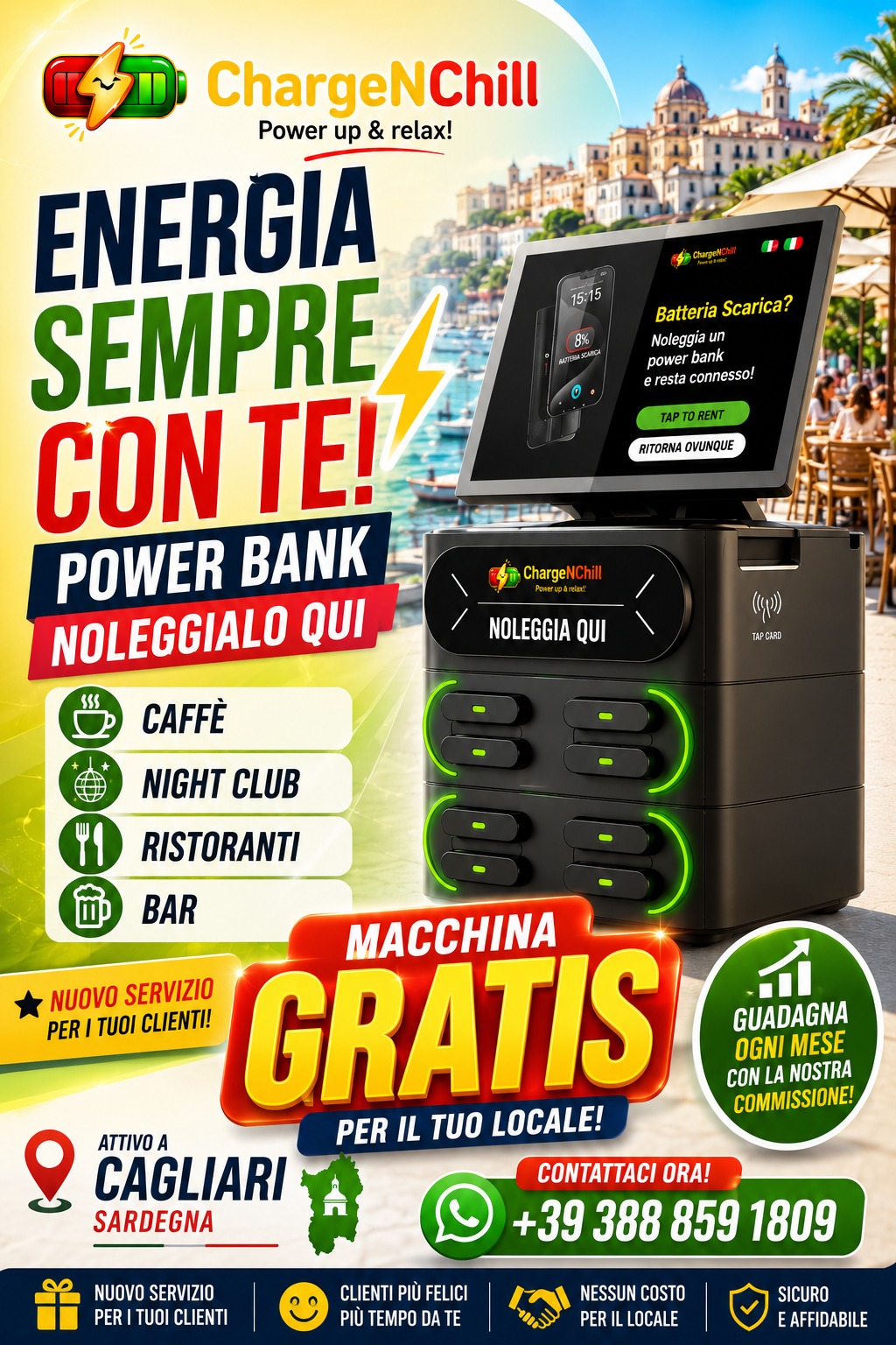 ChargeNChill Arrives in Sanluri | ChargeNChill arriva a Sanluri Sardegna Italy